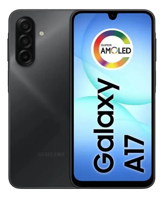 Celular Samsung Galaxy A17 com IA 256gb 8gb RAM Cm de 50mp Tela de 67 NFC Ip54 Preto 4g