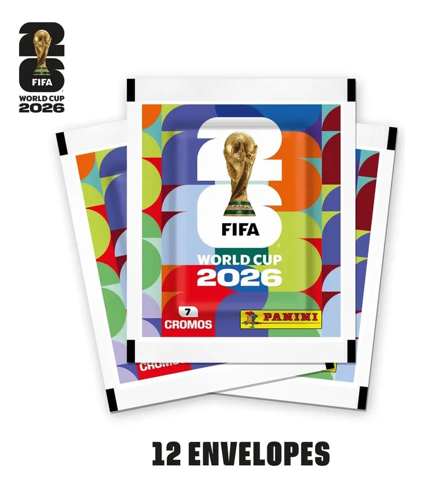 Kit 12 Envelopes com 84 Figurinhas Copa Do Mundo 2026