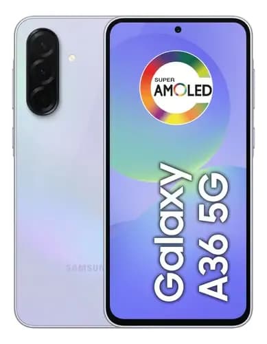 Smartphone Samsung Galaxy A36 5g 128gb 6gb RAM Câmera Tripla de até 50mp Selfie de 12mp Ip67 Super Amoled 67 NFC Recursos Ai Android e Segurança Snapdragon Violeta