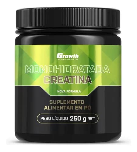 Creatina Monohidratada 250g Growth Supplements Sem Sabor Em Po