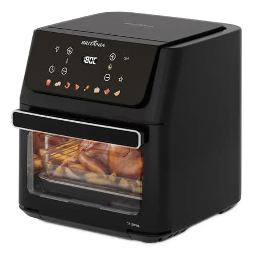 Fritadeira Air Fryer Oven Britnia 11 Litros 8 Funcoes 1800w Baf11a