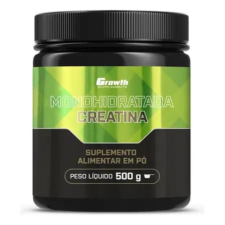 Creatina Monohidratada 500g Growth Supplements Sem Sabor Em Po