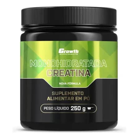 Creatina Monohidratada 250g Growth Supplements Sem Sabor Em Po
