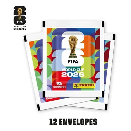 Kit 12 Envelopes com 84 Figurinhas Copa Do Mundo 2026